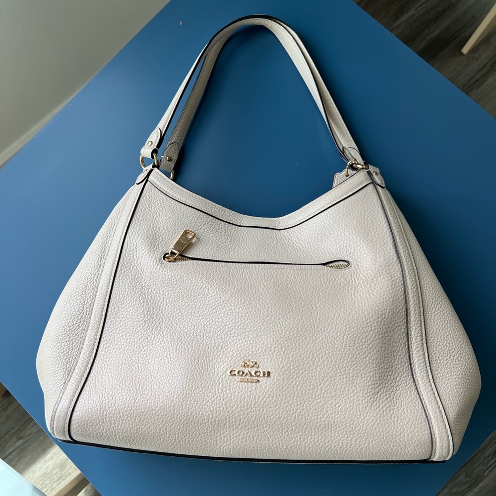 Coach Cream Leather Bag - Picture 2 of 16